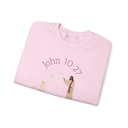 John 10:27 Crewneck Sweatshirt | Inspirational Scripture