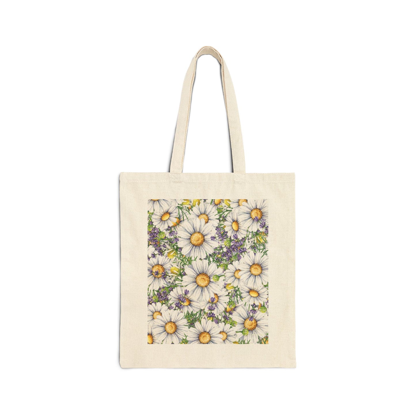 PURE Floral Cross Cotton Tote Bag