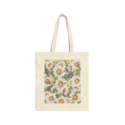 PURE Floral Cross Cotton Tote Bag