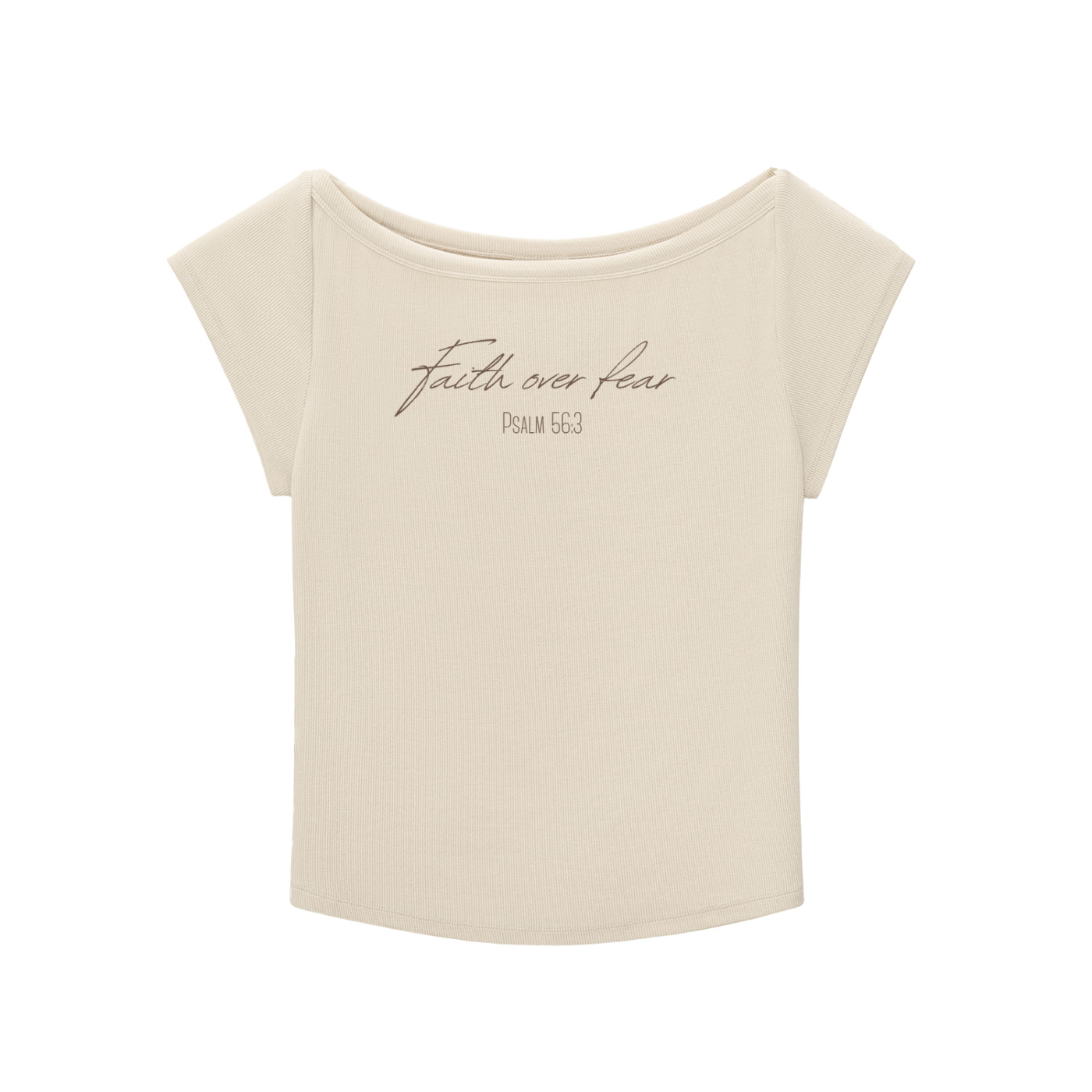 Faith Over Fear | Essential Wide Neck Baby T-shirt