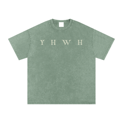 YWHW Tree Lungs | Snow Washed Oversized Cotton T-Shirt
