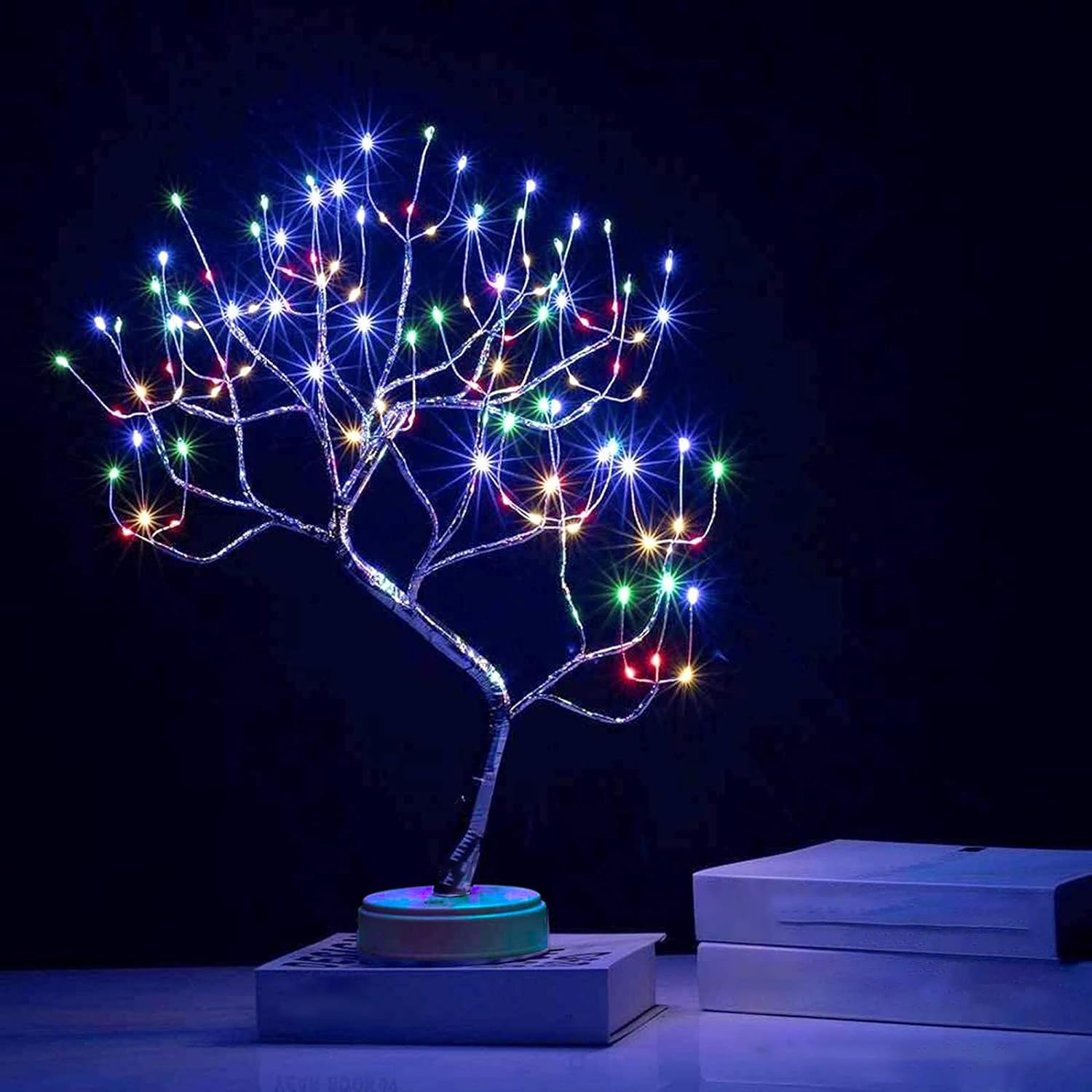 Room Decor, 20" Tabletop Bonsai Tree Light with 108 LED, DIY Artificial Tree Lamp, Battery/Usb Operated, Aesthetic Lamps for Living Room Bedroom Christmas Party Home Gifts House Decor (Warm White)